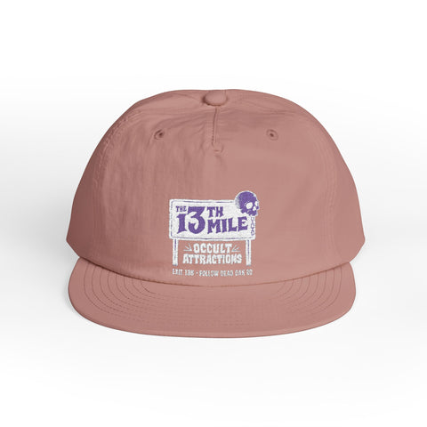 Surf Cap – 13th Mile Distressed Logo Snapback Hat - Mysterious Package Company