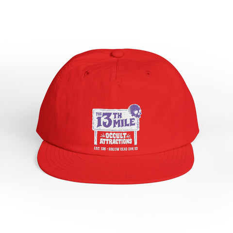 Surf Cap – 13th Mile Distressed Logo Snapback Hat - Mysterious Package Company